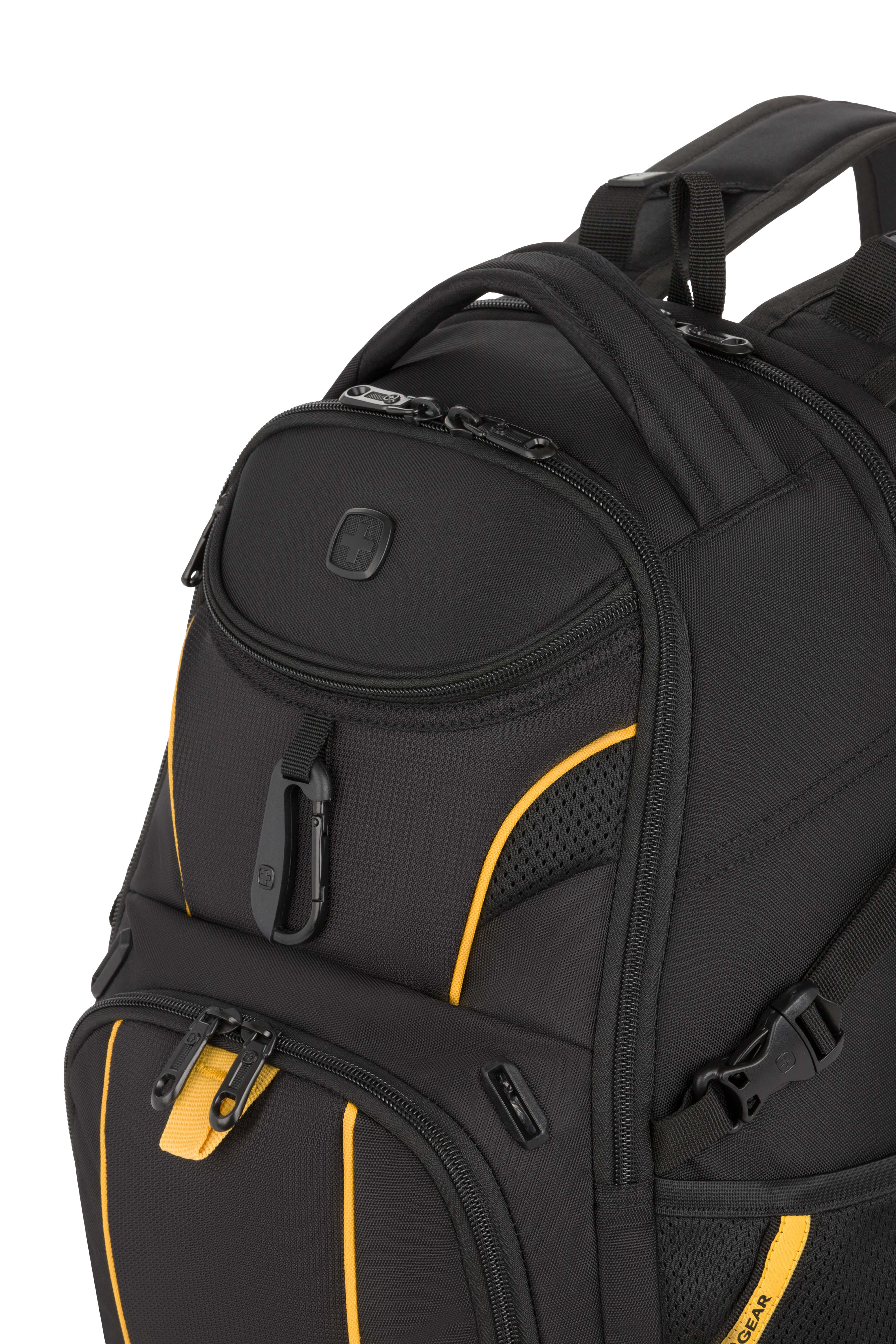 SWISSGEAR - Mini 1900 ScanSmart Laptop Backpack - Black/Gold - 11