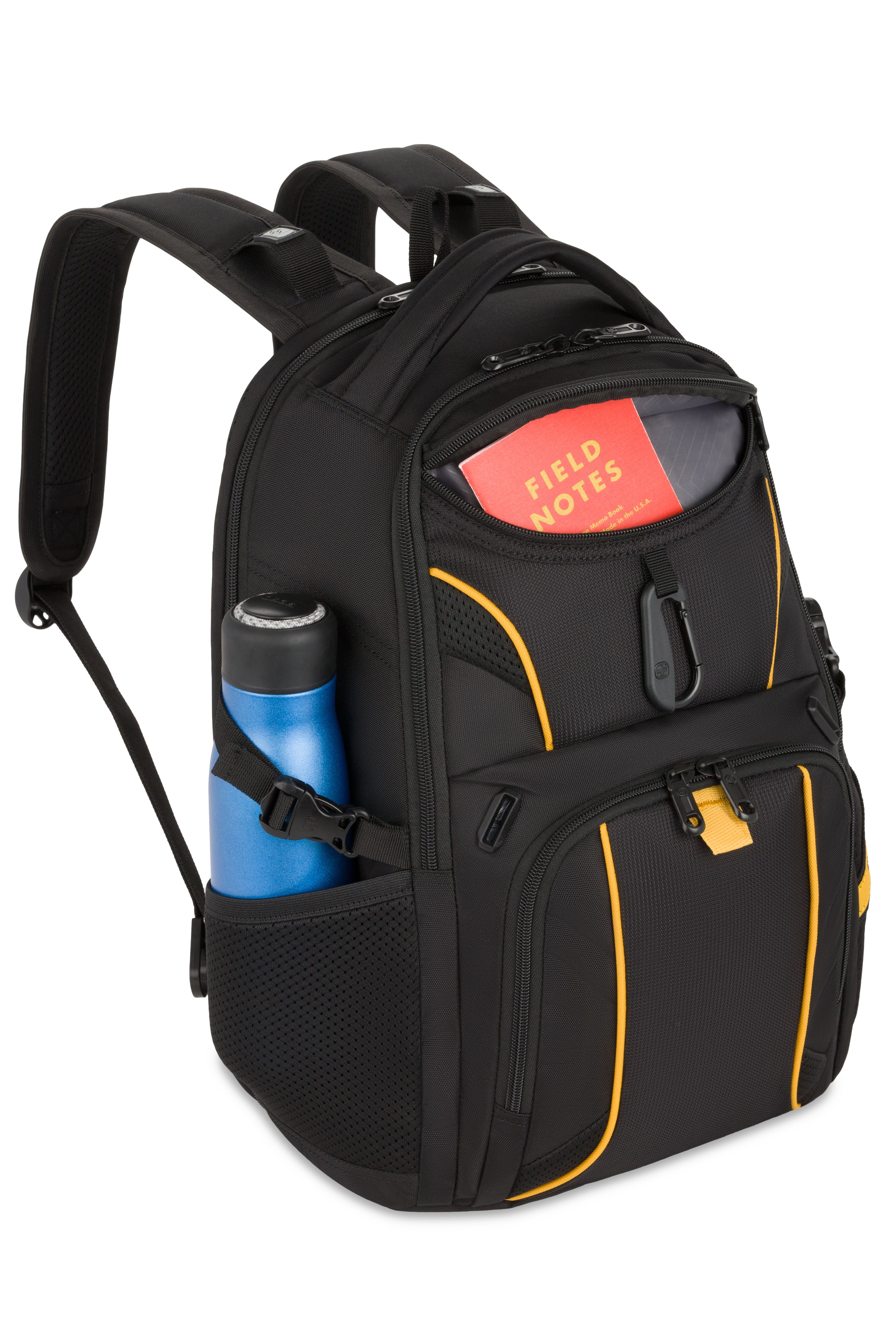 SWISSGEAR - Mini 1900 ScanSmart Laptop Backpack - Black/Gold - 10