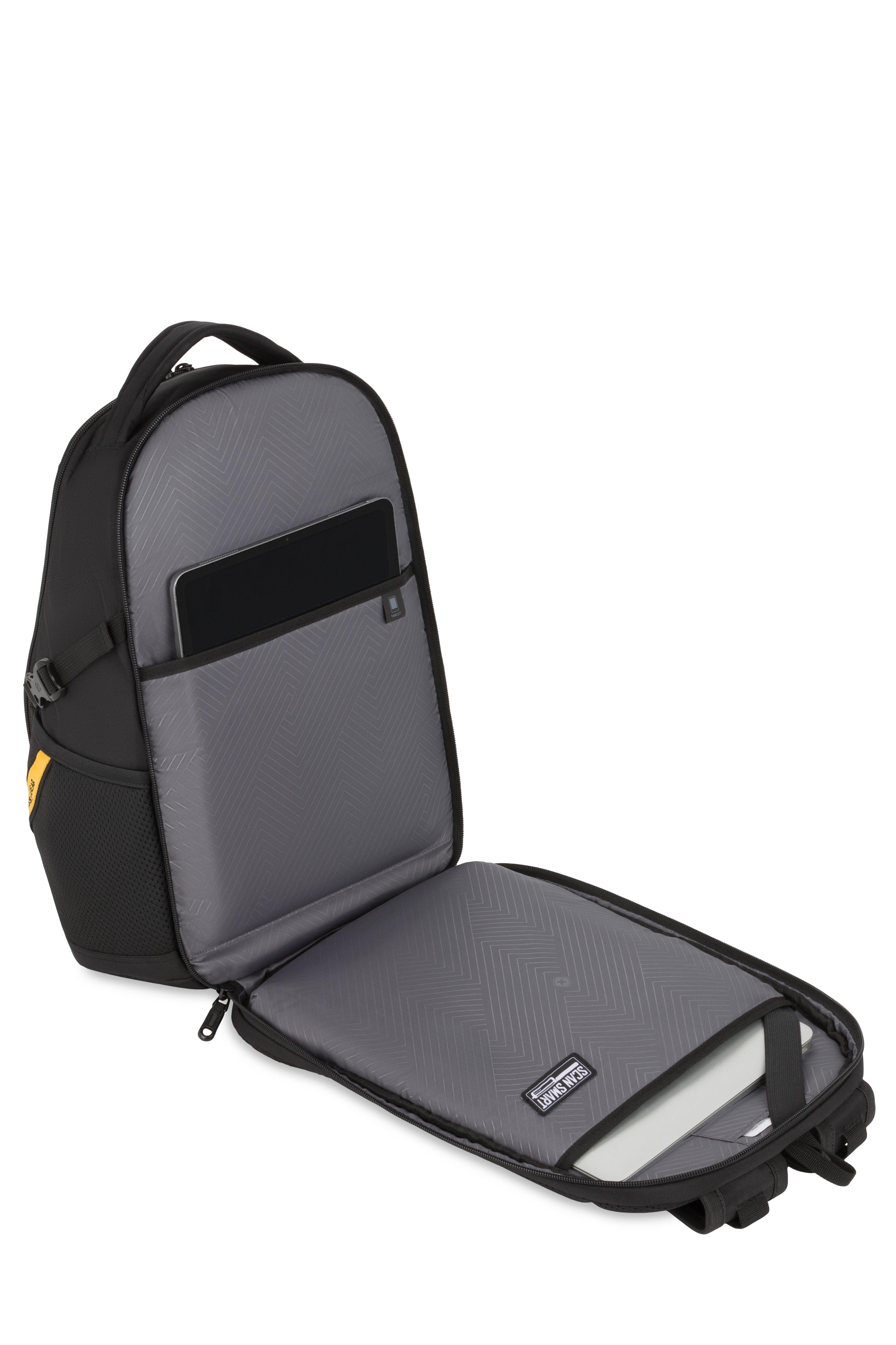 SWISSGEAR - Mini 1900 ScanSmart Laptop Backpack - Black/Gold - 07