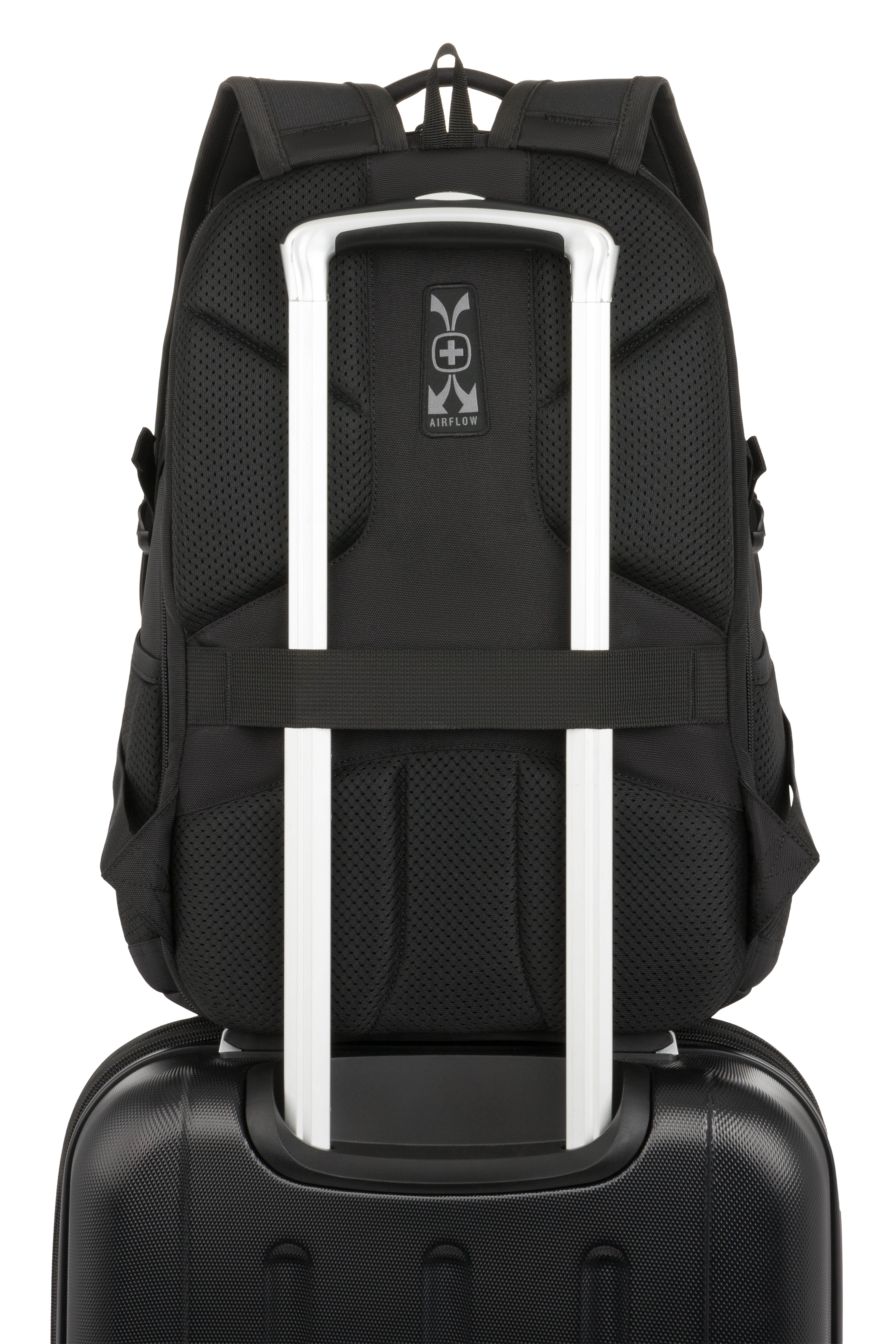 SWISSGEAR - Mini 1900 ScanSmart Laptop Backpack - Black/Gold - 09