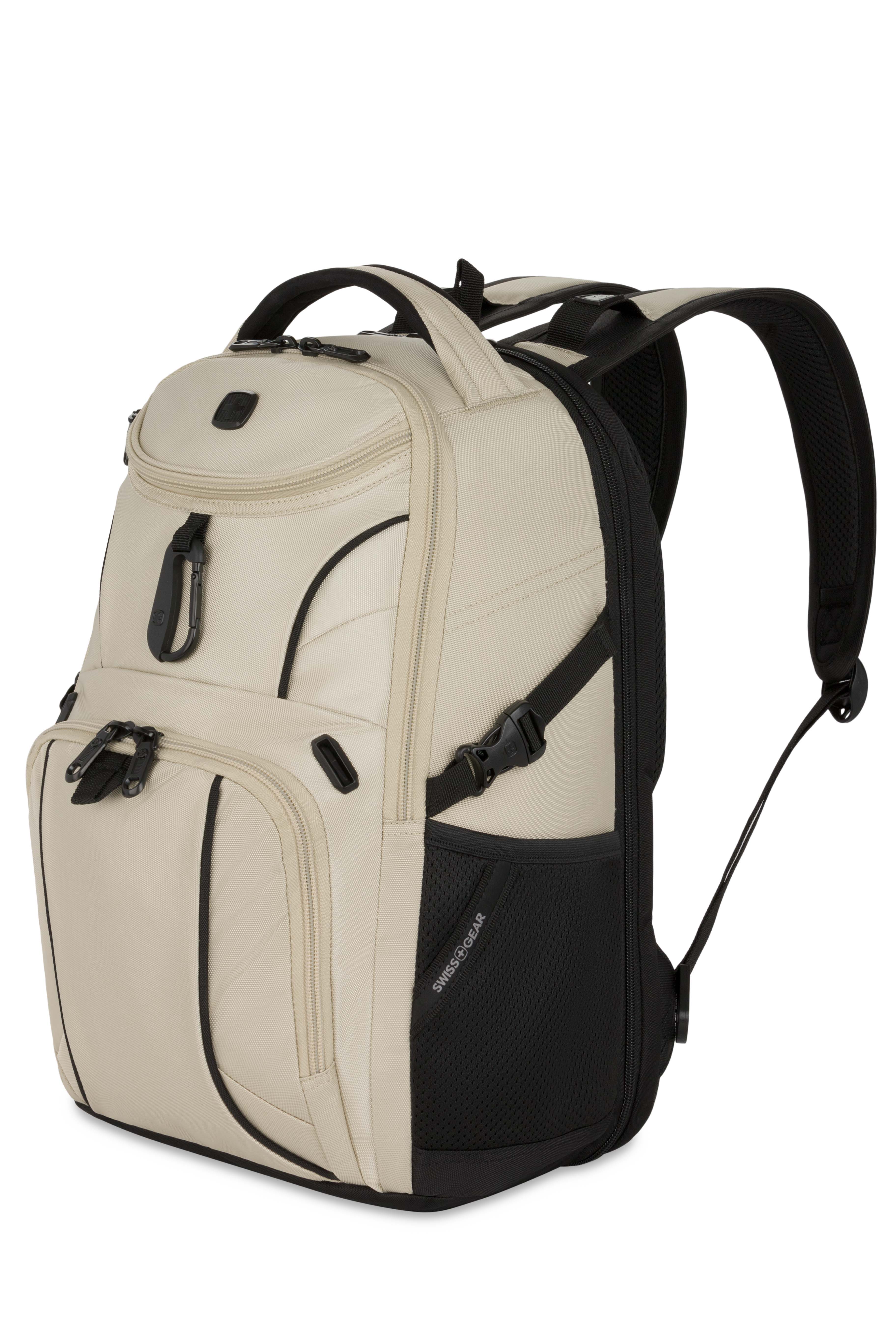 SWISSGEAR - Mini 1900 ScanSmart Laptop Backpack - Oatmeal - 01