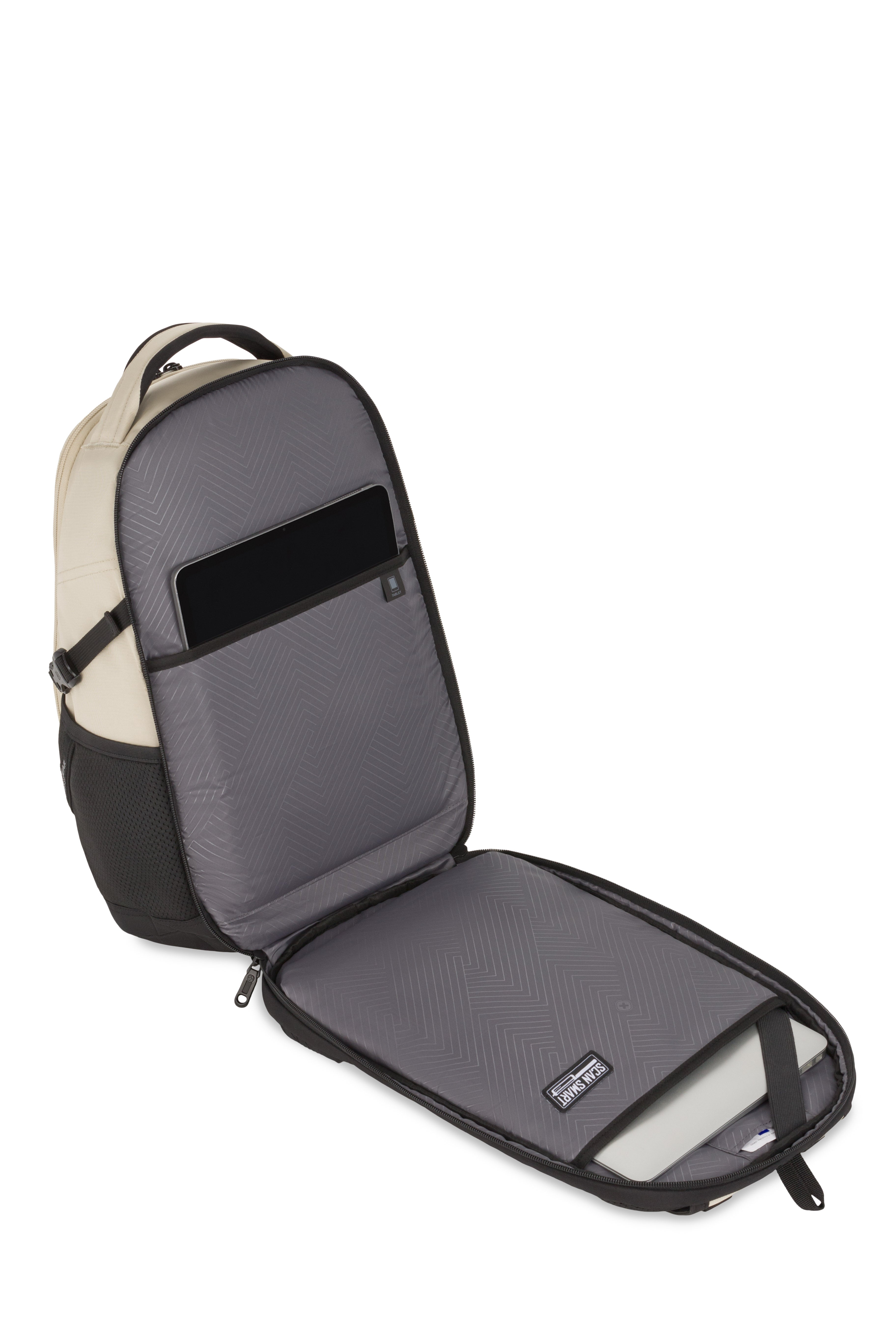SWISSGEAR - Mini 1900 ScanSmart Laptop Backpack - Oatmeal - 07