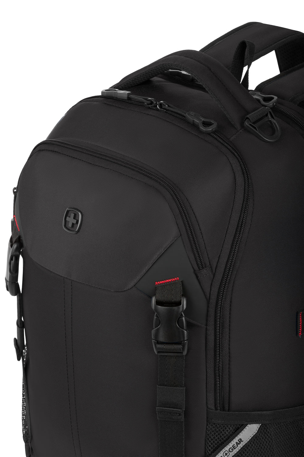 Swissgear Civic Pro 16 inch Laptop Backpack Bungee style zipper pulls for easy pull open/close