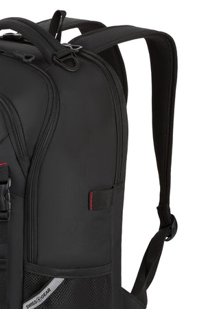 Swissgear Civic Pro 16 inch Laptop Backpack Padded top carry handle with integrated D ring, to attach extra gear to