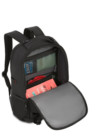 Swissgear Civic Pro 16 inch Laptop Backpack Laminated zippered pocket for safely stowing additional supplies