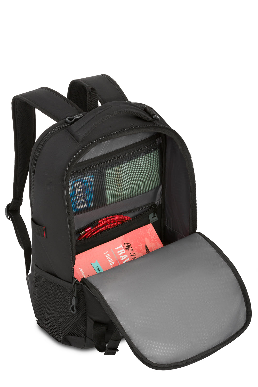 Swissgear Civic Pro 16 inch Laptop Backpack Laminated zippered pocket for safely stowing additional supplies