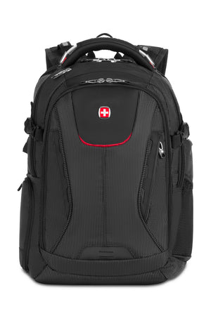 Sac à dos pour ordinateur portable SWISSGEAR Travel Tech Elite USB ScanSmart, noir/rouge