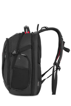 Sac à dos pour ordinateur portable SWISSGEAR Travel Tech Elite USB ScanSmart, noir/rouge