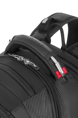 Sac à dos pour ordinateur portable SWISSGEAR Travel Tech Elite USB ScanSmart, noir/rouge