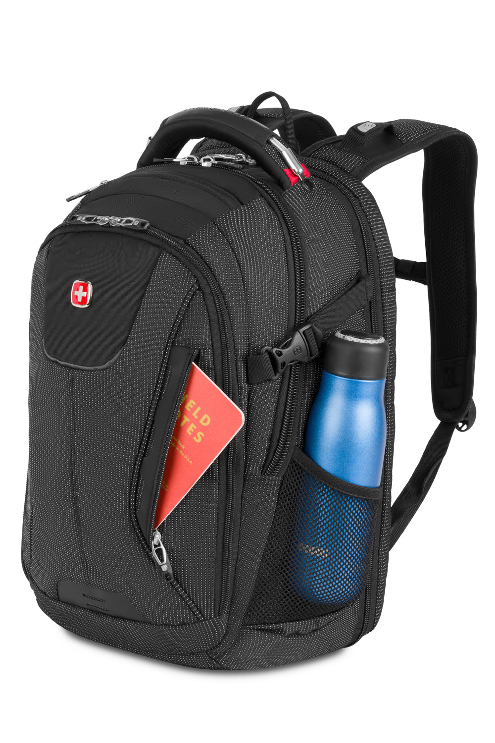 SWISSGEAR 5358 USB ScanSmart Laptop Backpack - Black/Red