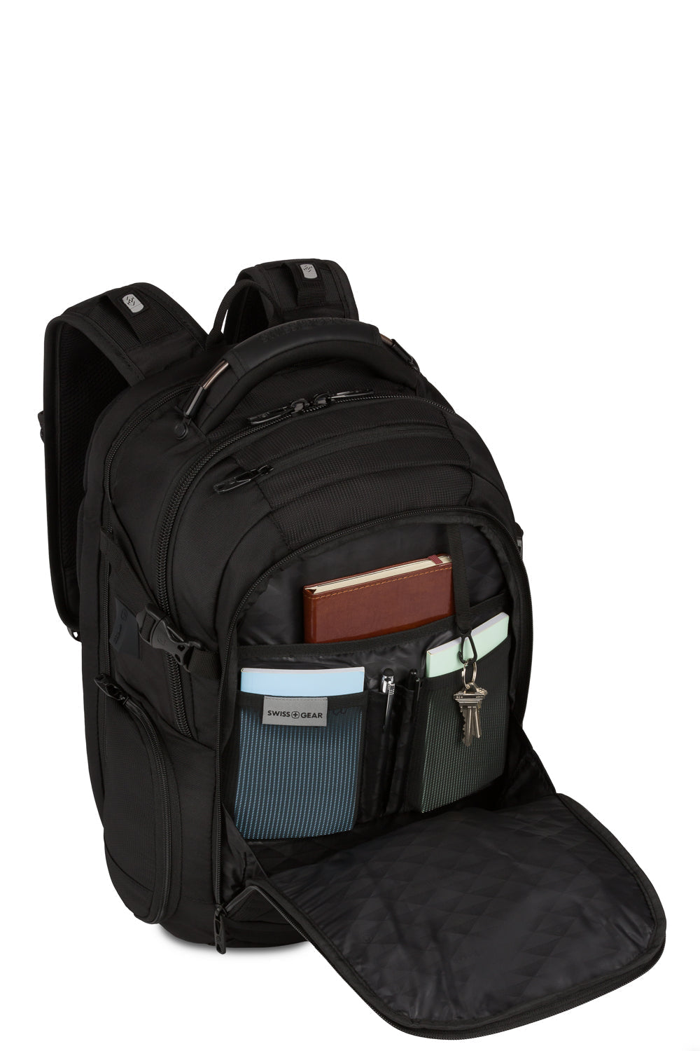 SWISSGEAR - Travel Tech Elite USB ScanSmart Laptop Backpack - Black - 05