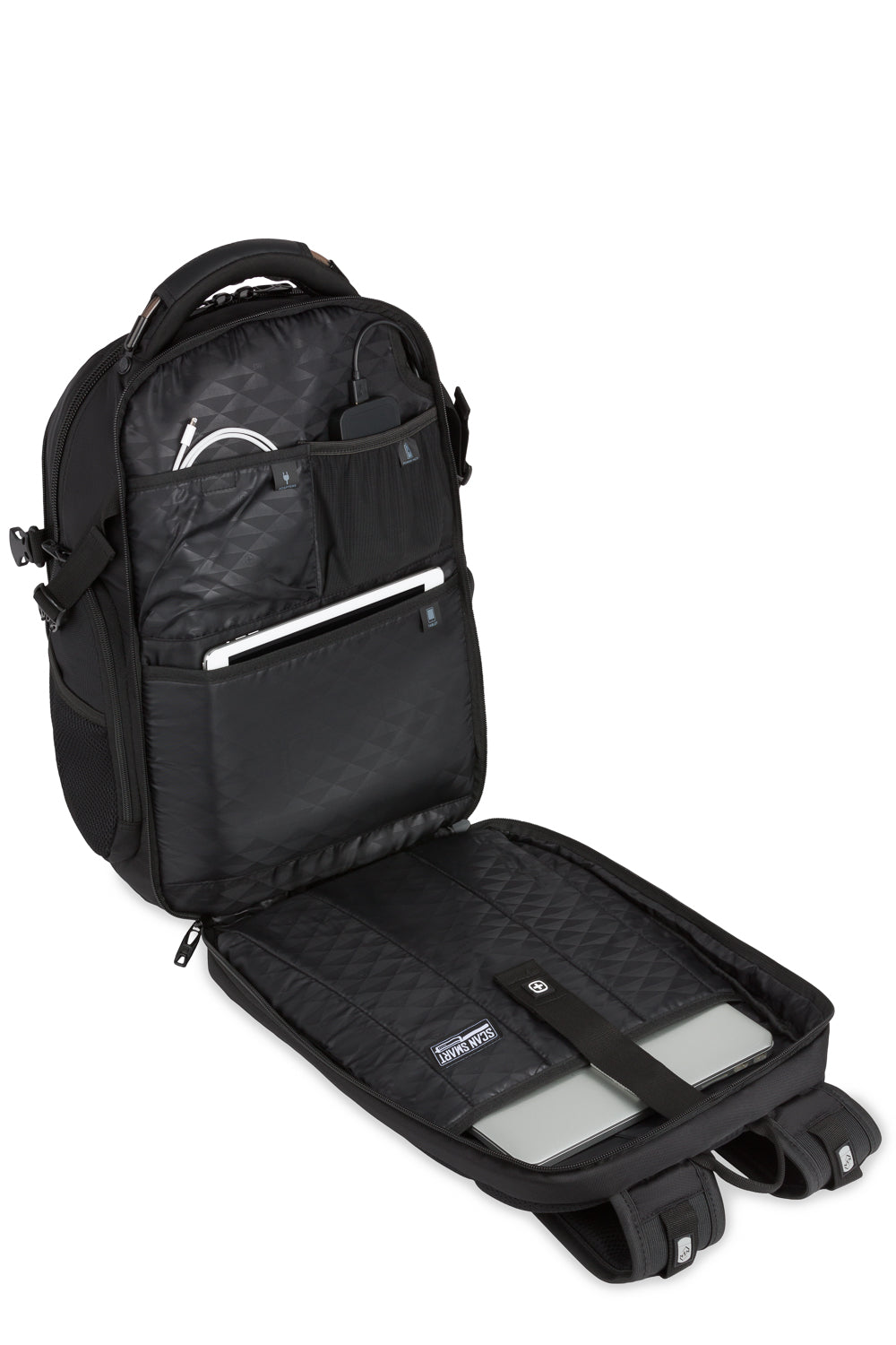 SWISSGEAR - Travel Tech Elite USB ScanSmart Laptop Backpack - Black - 07