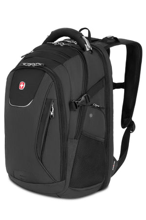 SWISSGEAR Travel Tech Elite USB ScanSmart Laptop Backpack in Black Heather