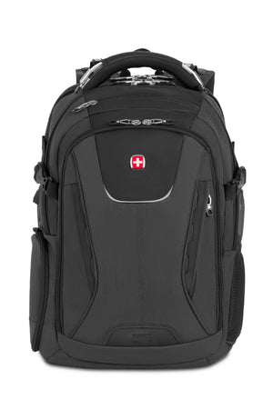 SWISSGEAR Travel Tech Elite USB ScanSmart Laptop Backpack in Black Heather