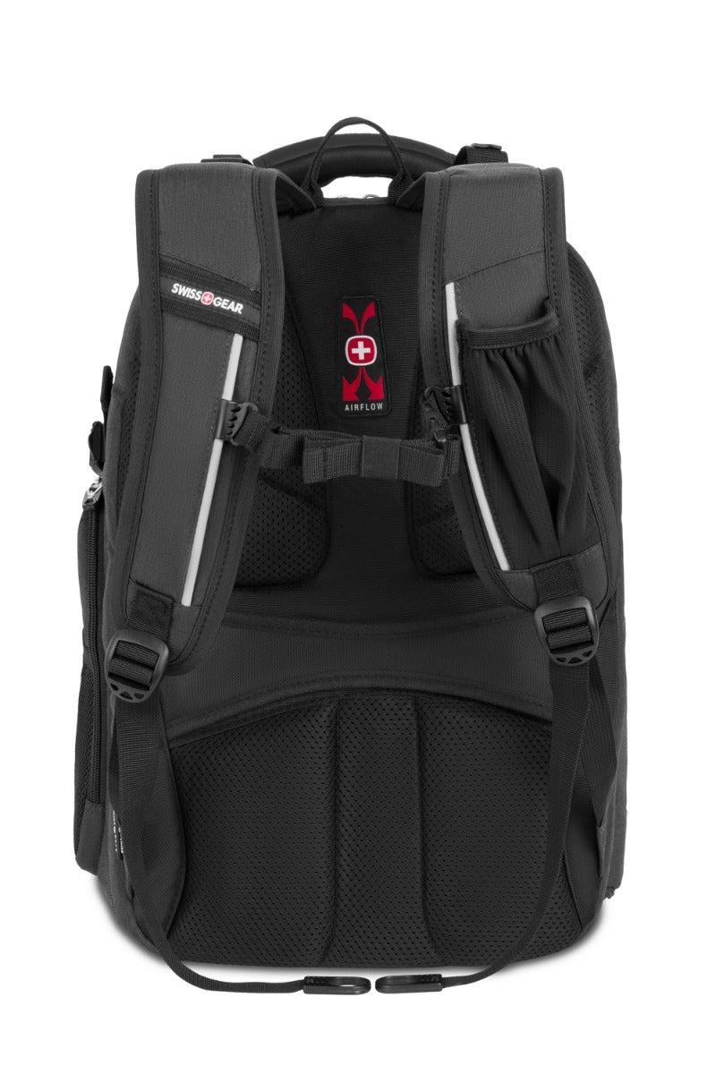 SWISSGEAR - Travel Tech Elite USB ScanSmart Laptop Backpack - Black Heather - 02
