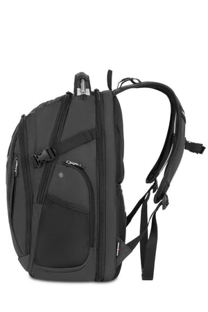 SWISSGEAR Travel Tech Elite USB ScanSmart Laptop Backpack in Black Heather