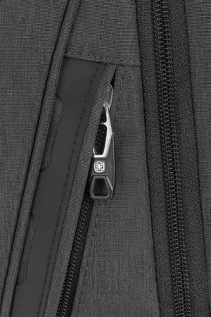Swissgear 5358 USB ScanSmart Laptop Backpack - Gray Heather Quick access side pocket with an internal hidden pocket and a vertical front pocket