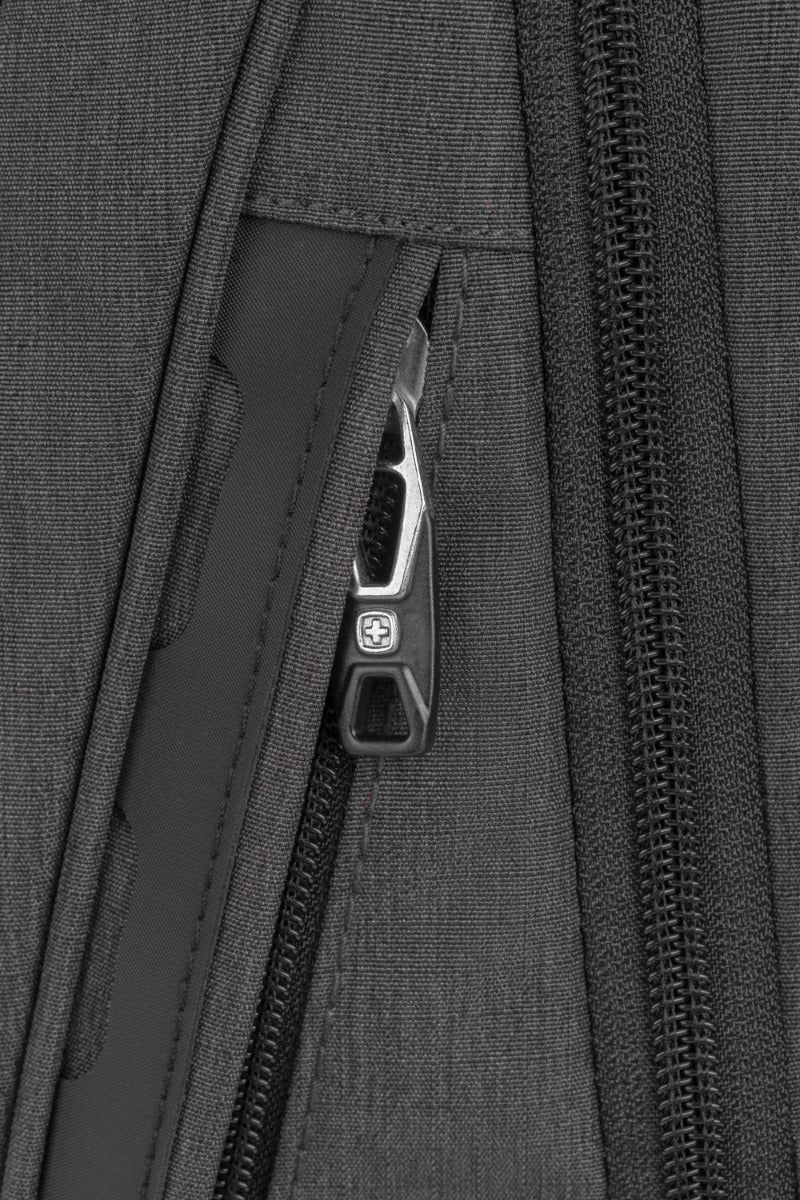 SWISSGEAR - Travel Tech Elite USB ScanSmart Laptop Backpack - Black Heather - 18
