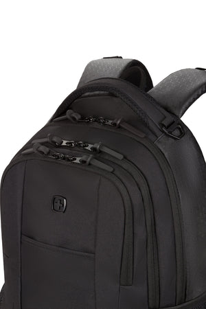 SWISSGEAR 5505 Laptop Backpack Padded top carry handle with side metal D-ring to attach gear to
