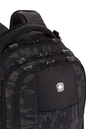 Swissgear 5505 Laptop Backpack - Zippers and top handle details