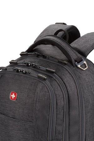 SWISSGEAR 5505 Laptop Backpack Padded top carry handle with side metal D-ring to attach gear to