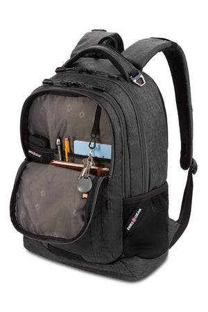 SWISSGEAR 5505 Laptop Backpack Organizer compartment with key/fob clip, multiple divider pockets and integrated padded tablet pocket