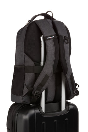 SWISSGEAR 5505 Laptop Backpack with Add a bag strap to attach to your luggage extended handle