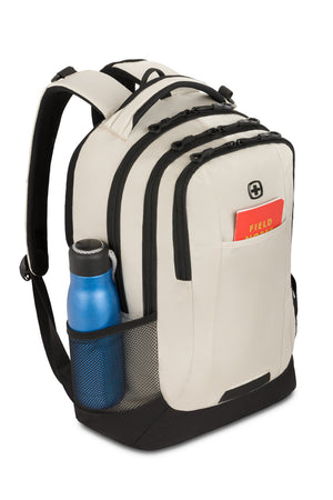 SWISSGEAR 5505 Laptop Backpack - Special Edition - Cream/Black 2 side water bottle pockets