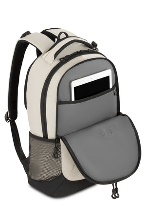 SWISSGEAR 5505 Laptop Backpack - Special Edition - Cream/Black Storage compartment with dedicated tablet pocket