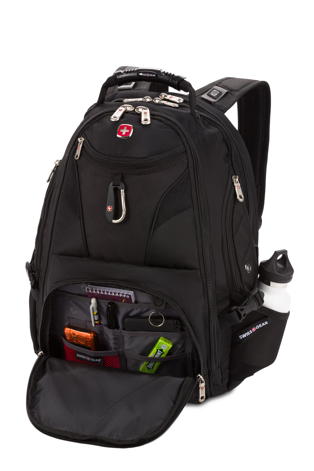 SWISSGEAR - 1900 Embroid ScanSmart Laptop Backpack - Black - 04