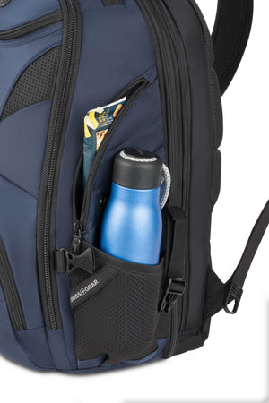 SWISSGEAR 5977 ScanSmart Laptop Backpack - Navy Dual mesh water bottle pockets