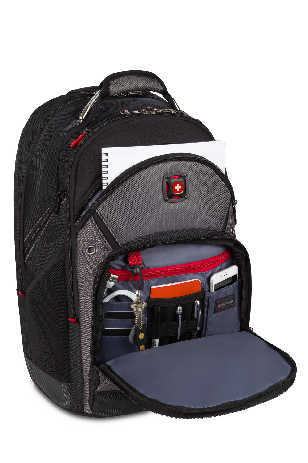 Wenger Synergy Wheeled 16 inch Laptop Backpack - Black/Gray