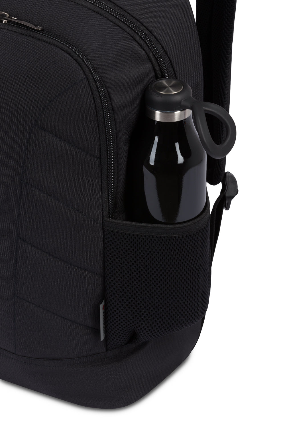 Wenger Quadma 16 inch Laptop Backpack - Mesh side pockets are perfectly sized for water bottles, umbrellas, and other grab and go items