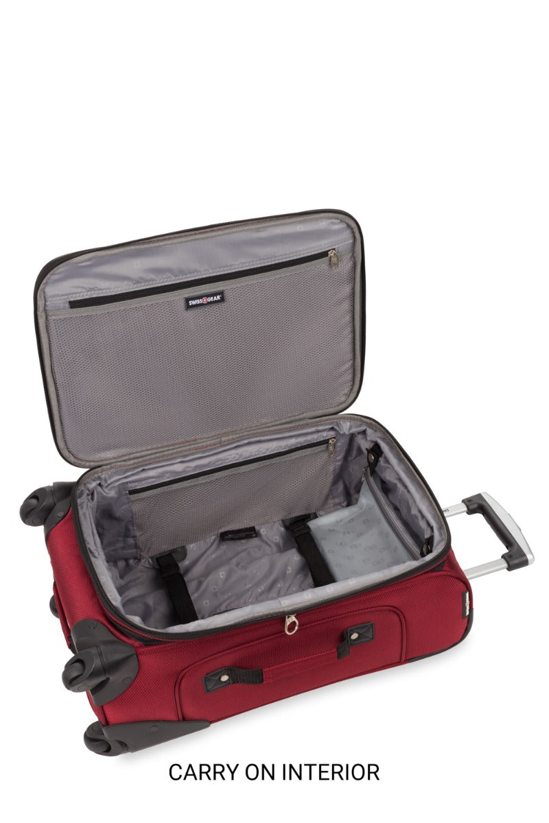 SWISSGEAR Sion 6283 Expandable 3pc Spinner Luggage Set - Burgundy