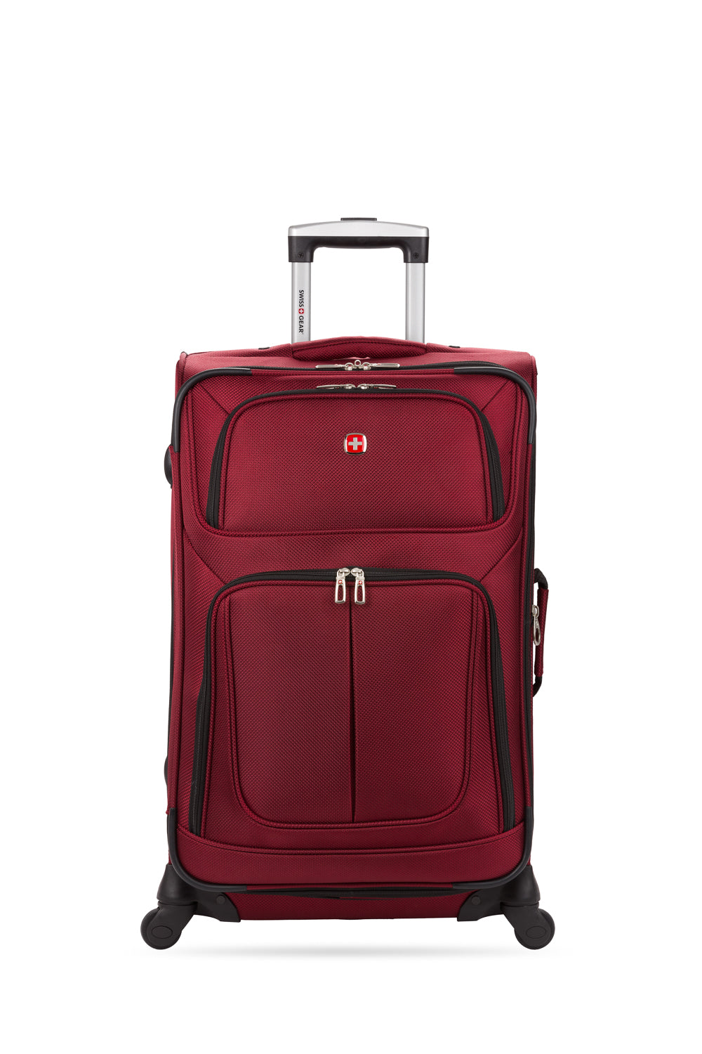 SWISSGEAR - Sion Medium Checked Spinner - Burgundy - 03
