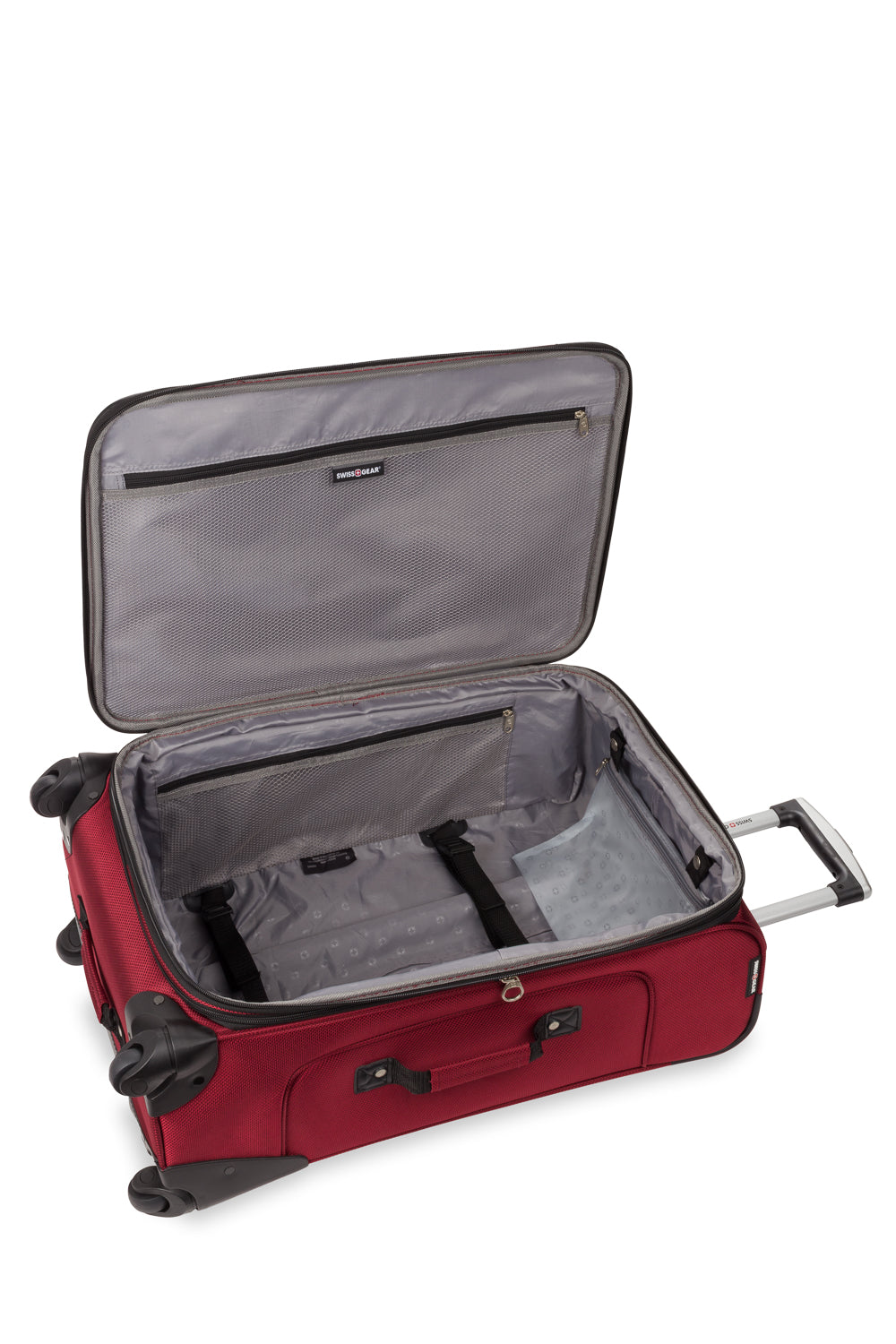 SWISSGEAR - Sion Medium Checked Spinner - Burgundy - 07