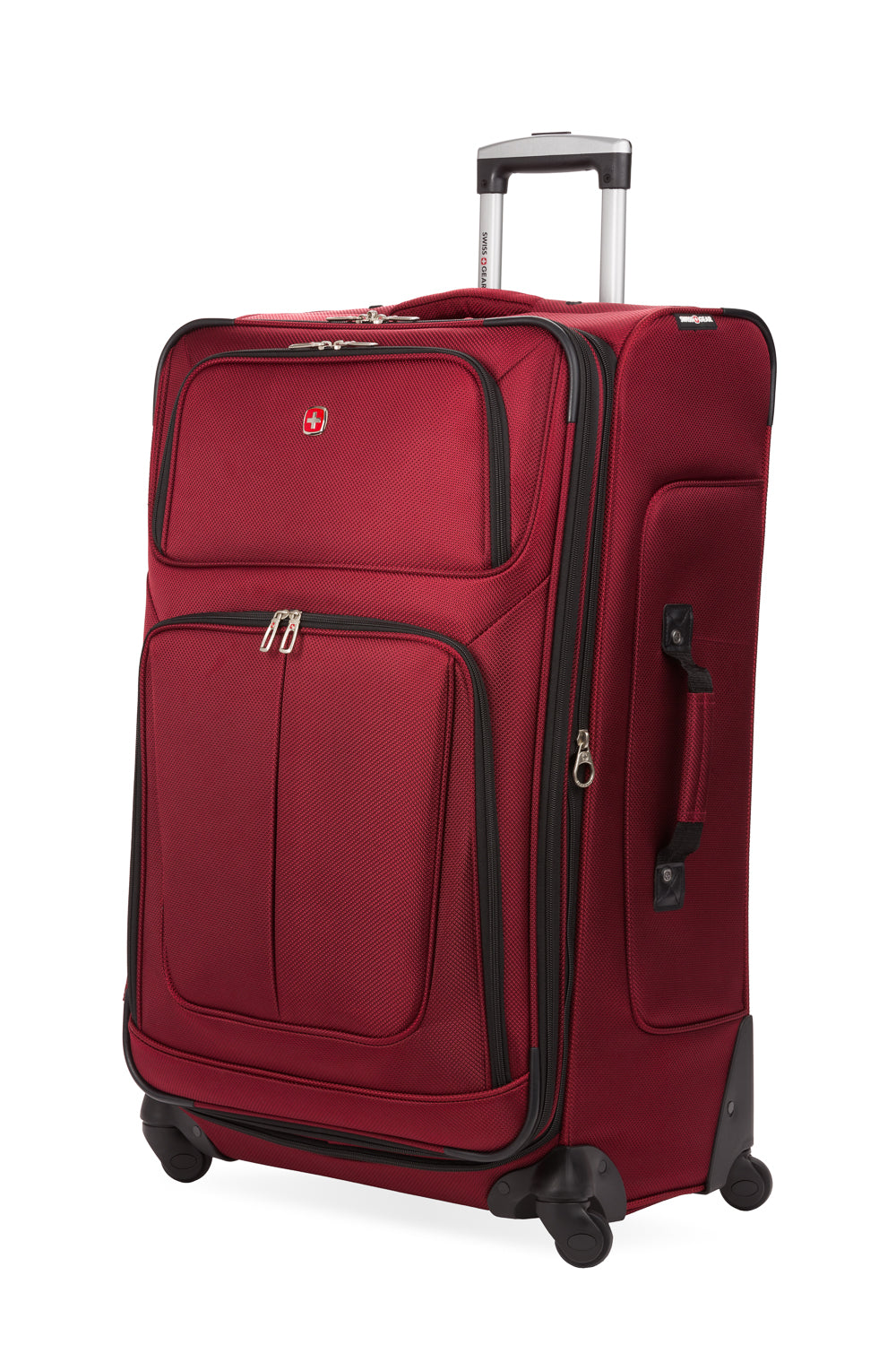 SWISSGEAR - Sion Large Checked Spinner - Burgundy - 01