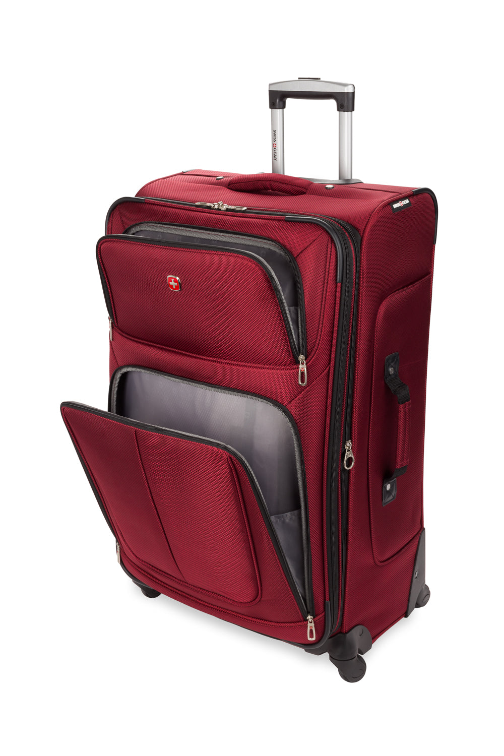 SWISSGEAR - Sion Large Checked Spinner - Burgundy - 06