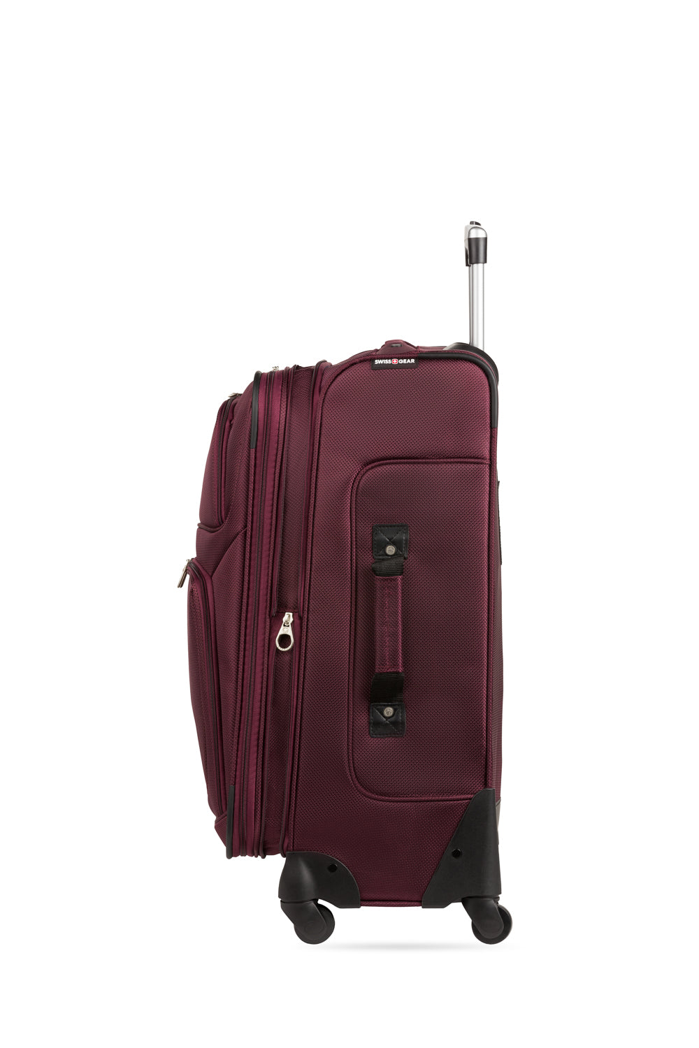 SWISSGEAR - Sion Medium Checked Spinner - Merlot - 05