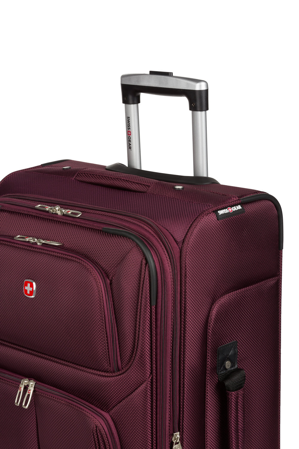SWISSGEAR - Sion Medium Checked Spinner - Merlot - 11