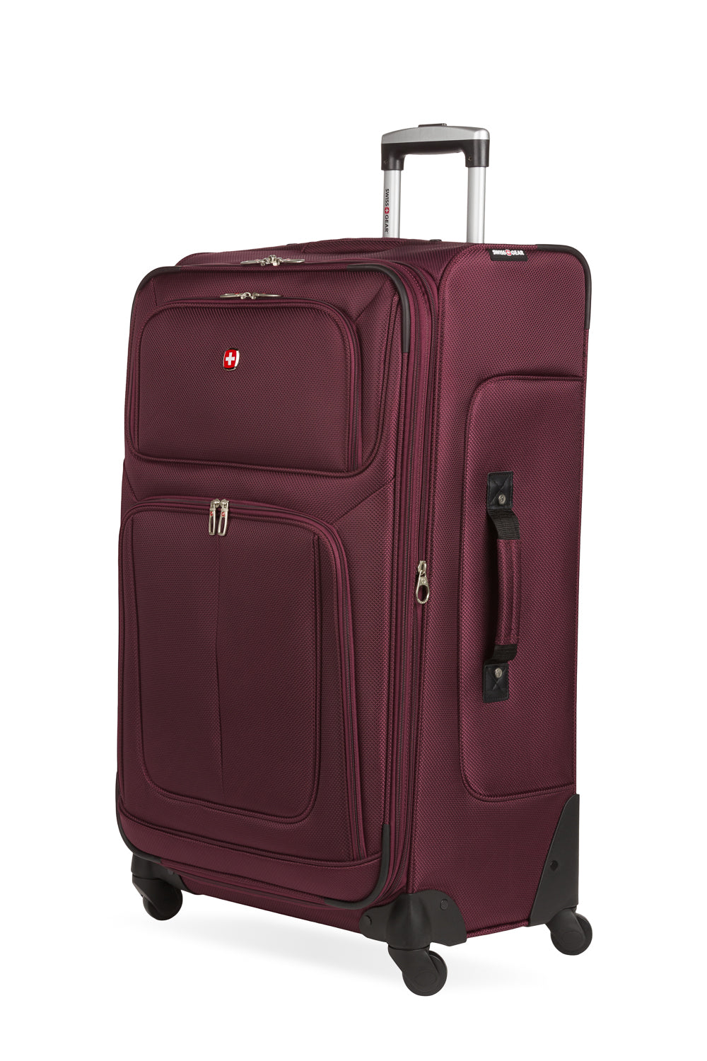 SWISSGEAR - Sion Large Checked Spinner - Merlot - 01