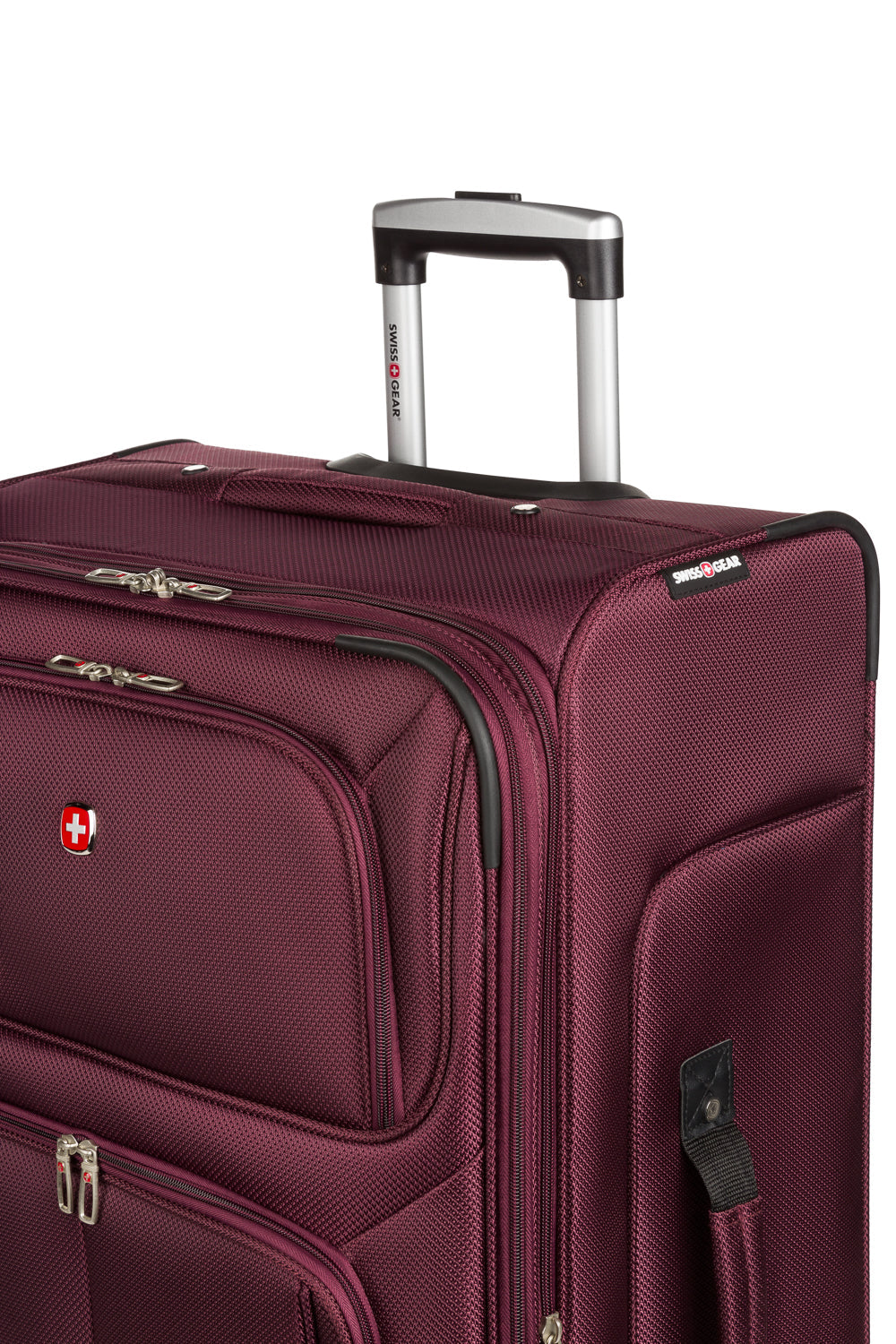 SWISSGEAR - Sion Large Checked Spinner - Merlot - 13