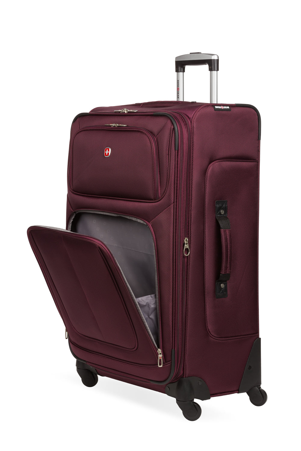 SWISSGEAR - Sion Large Checked Spinner - Merlot - 07