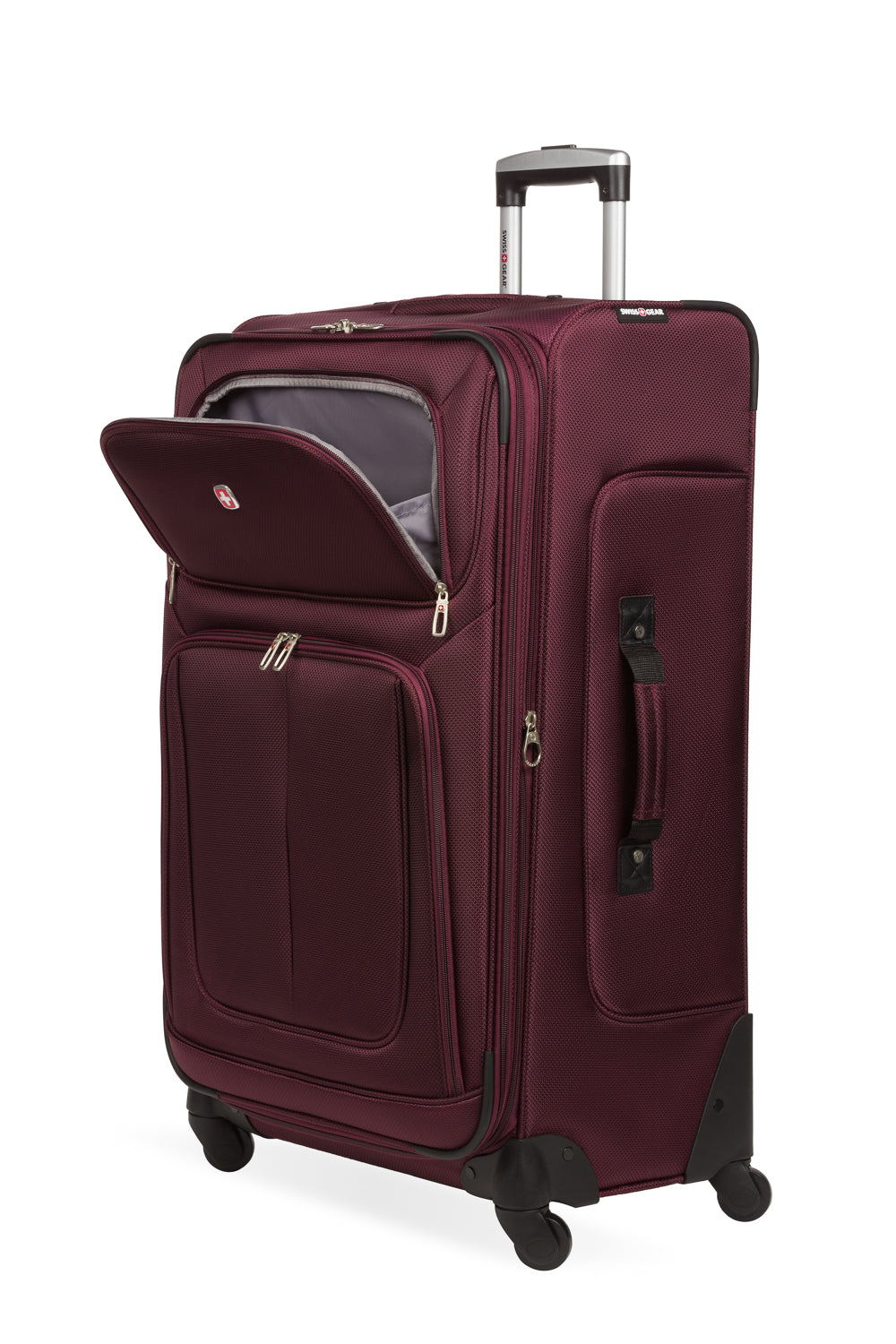 SWISSGEAR - Sion Large Checked Spinner - Merlot - 08