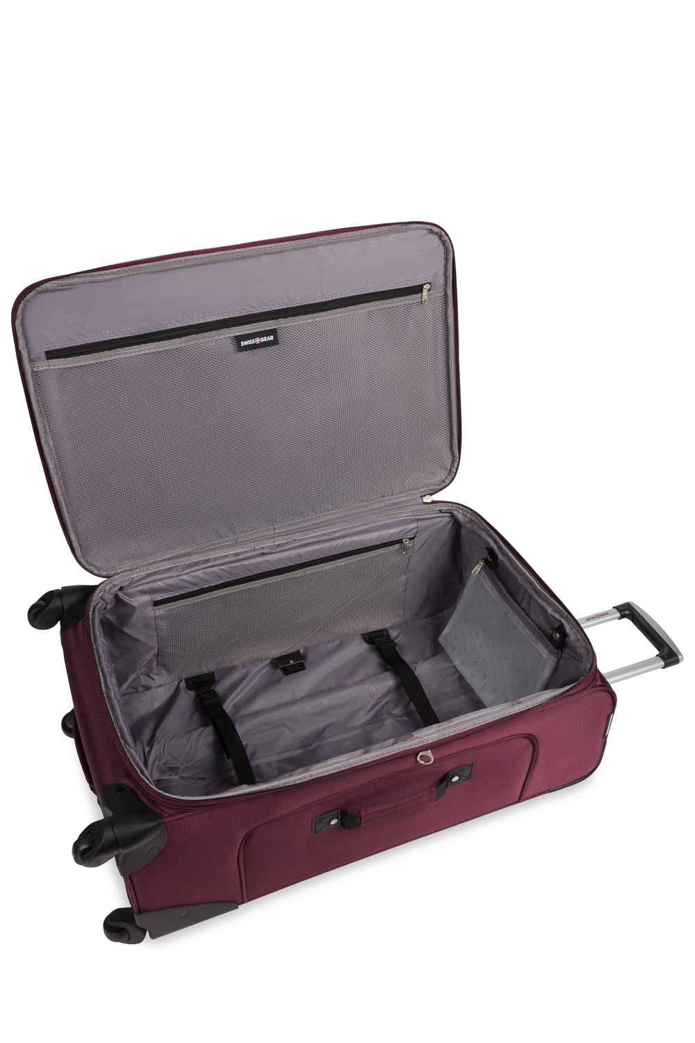 SWISSGEAR - Sion Large Checked Spinner - Merlot - 06