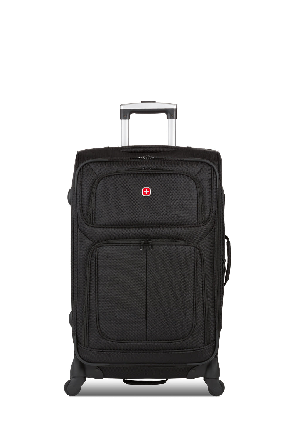 SWISSGEAR - Sion Medium Checked Spinner - Black - 03