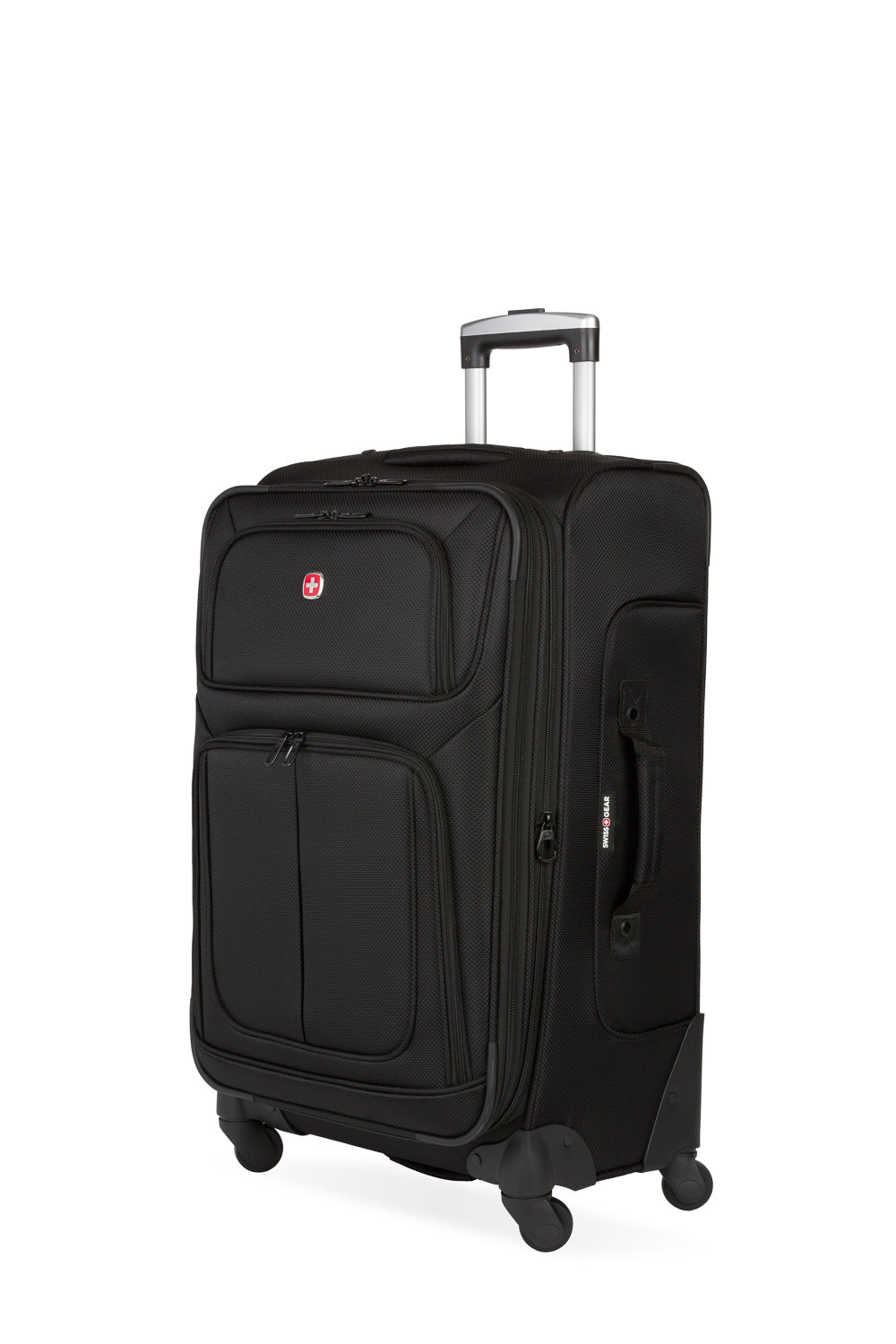 SWISSGEAR - Sion Medium Checked Spinner - Black - 01