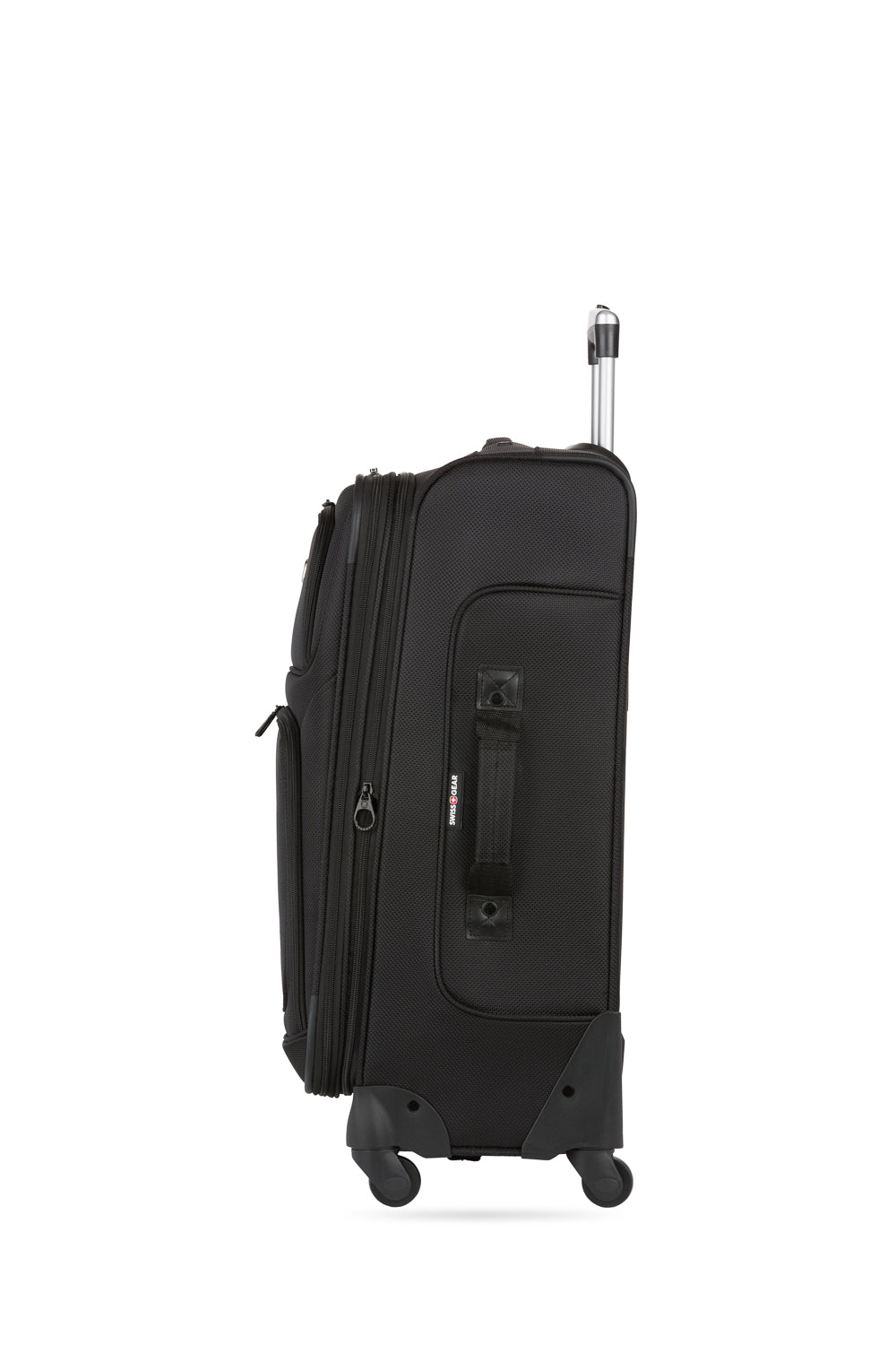 SWISSGEAR - Sion Medium Checked Spinner - Black - 04