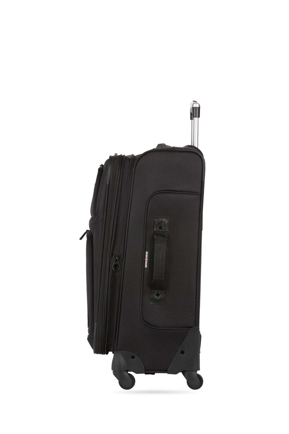 SWISSGEAR - Sion Medium Checked Spinner - Black - 05