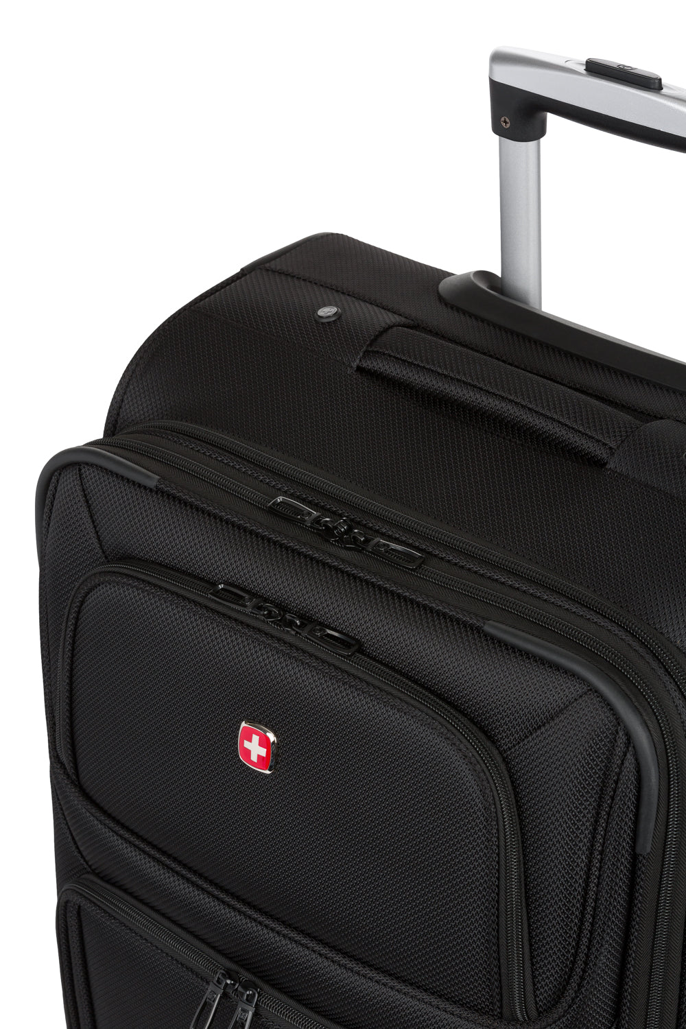 SWISSGEAR - Sion Medium Checked Spinner - Black - 11